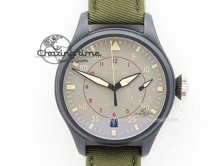 MIROTIME 1222 Thermal Pilot Chrono SS AZF 1:1 Best Edition Brown Dial on Brown Leather Strap A 7062